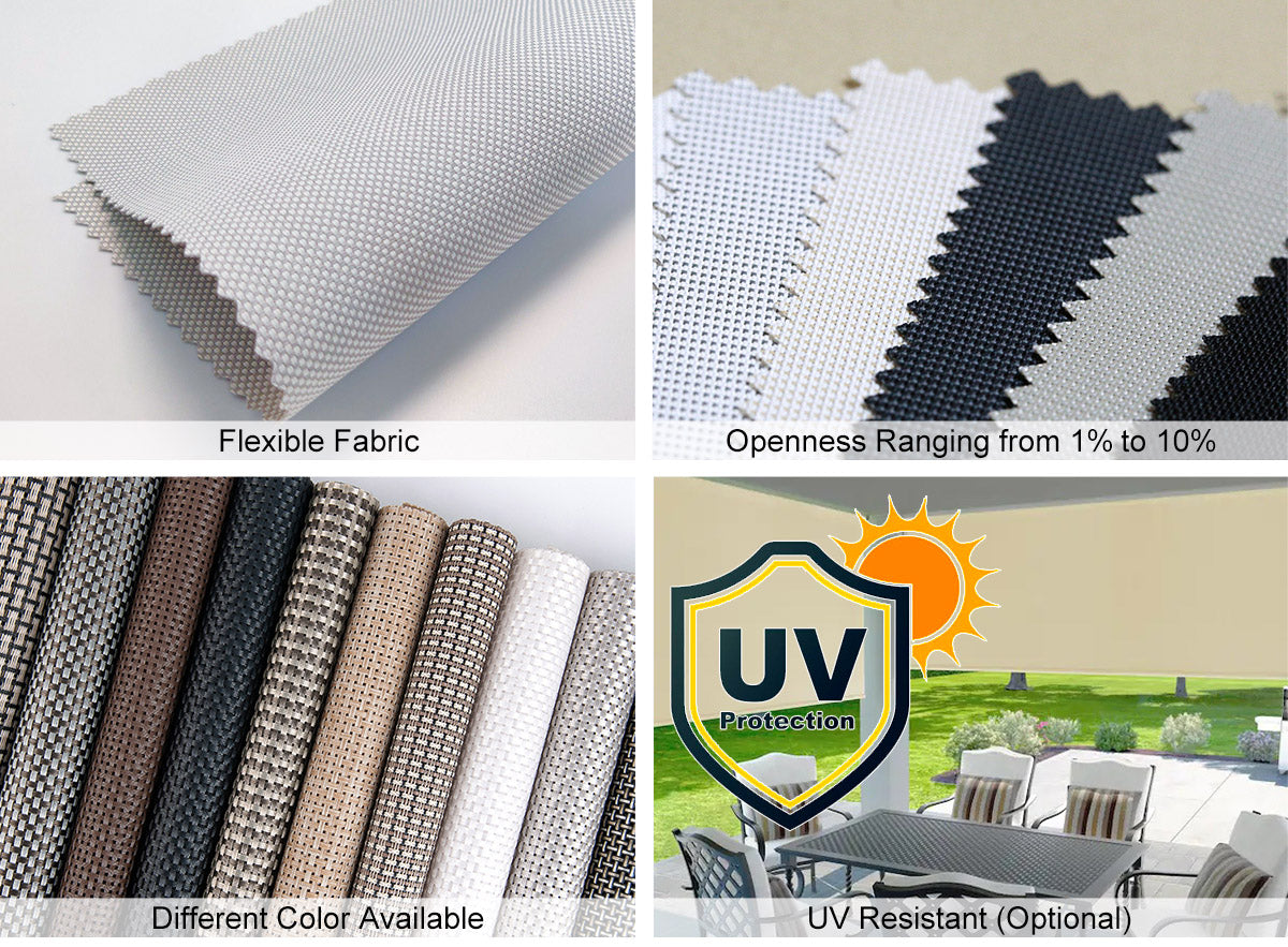 PVC Mesh Sun Screen Fabric